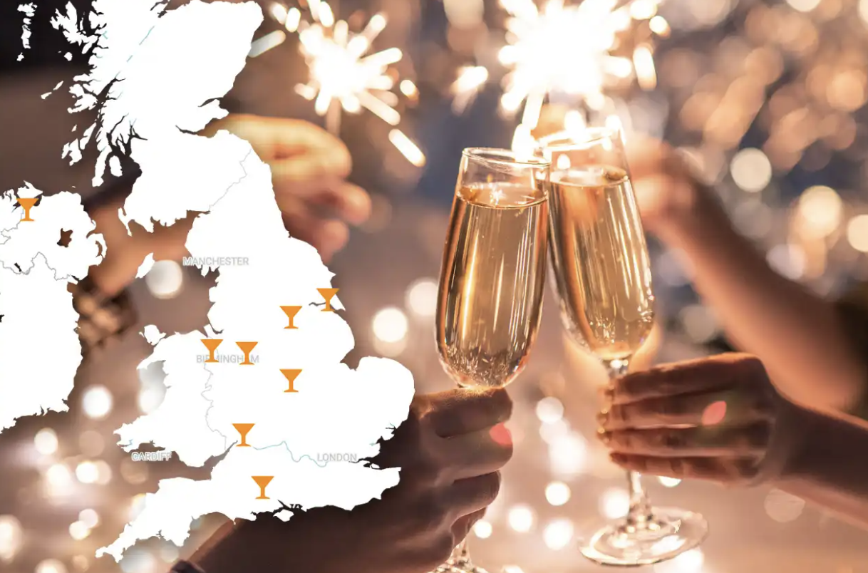 DATA LED: The best places to ring in the New Year